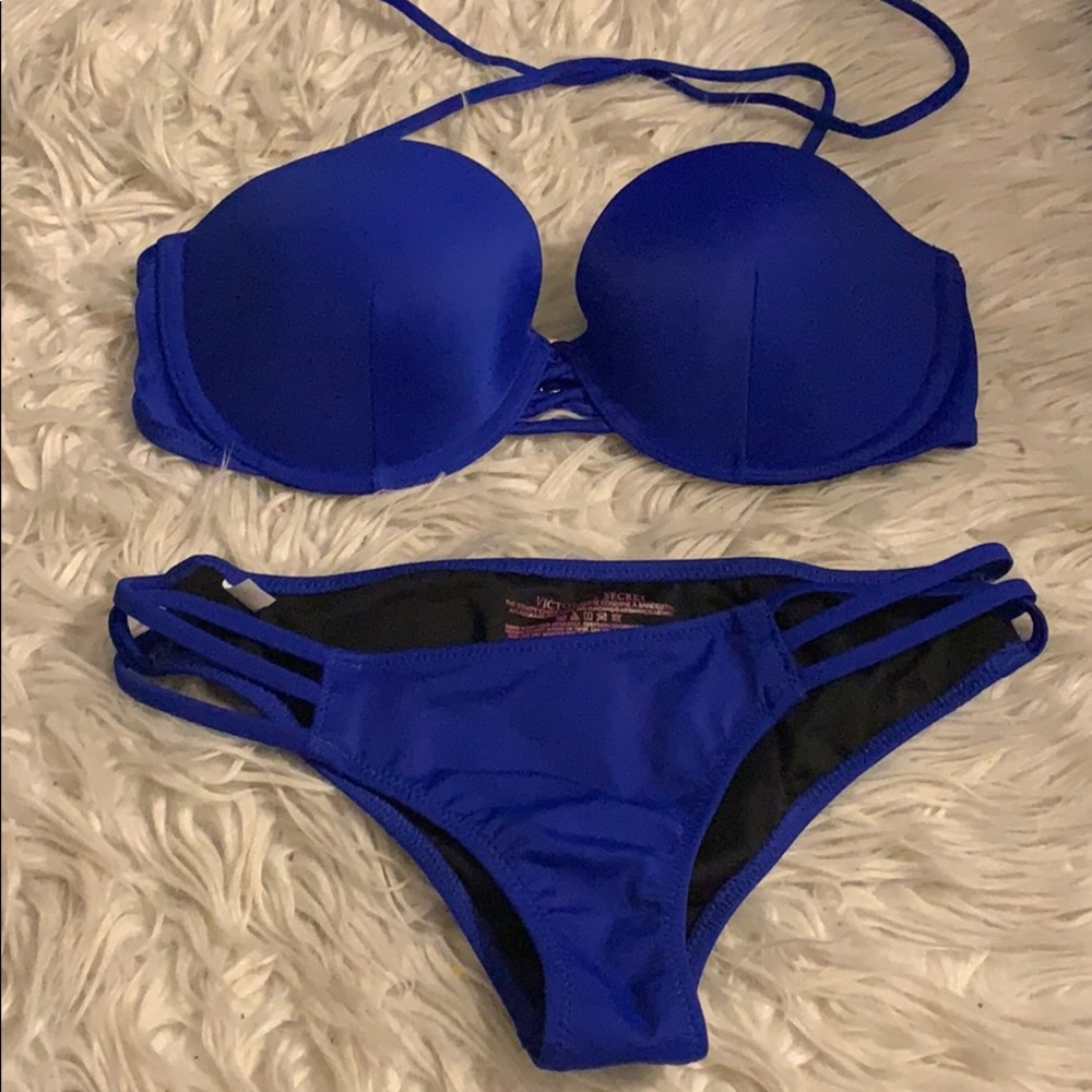 Blue Victoria secret bikini